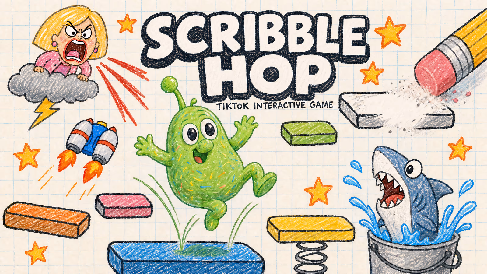 Imagem do jogo Scribble Hop
